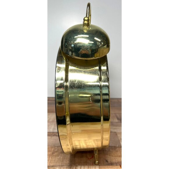 Harry Potter Golden Twin-Bell Alarm Clock With Hogwarts Symbols Large - Picture 5 of 9